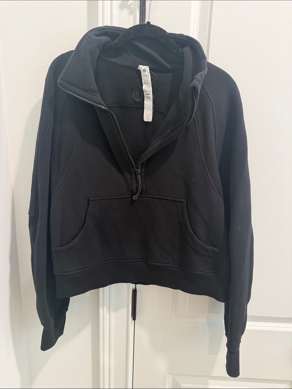 lululemon athletica Black Half-Zip Pullover Hoodie